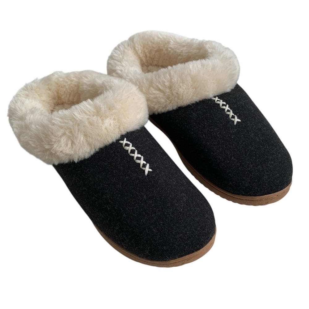 DEARFOAMS Women’s Indoor Outdoor Memory Foam Clog Slippers Size Medium 7-8